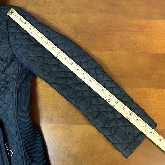 Cashew Flower Sherven X. Quilted Lightweight Womens Black Jacket Size 42 / 6 NWT - Picture 9 of 12